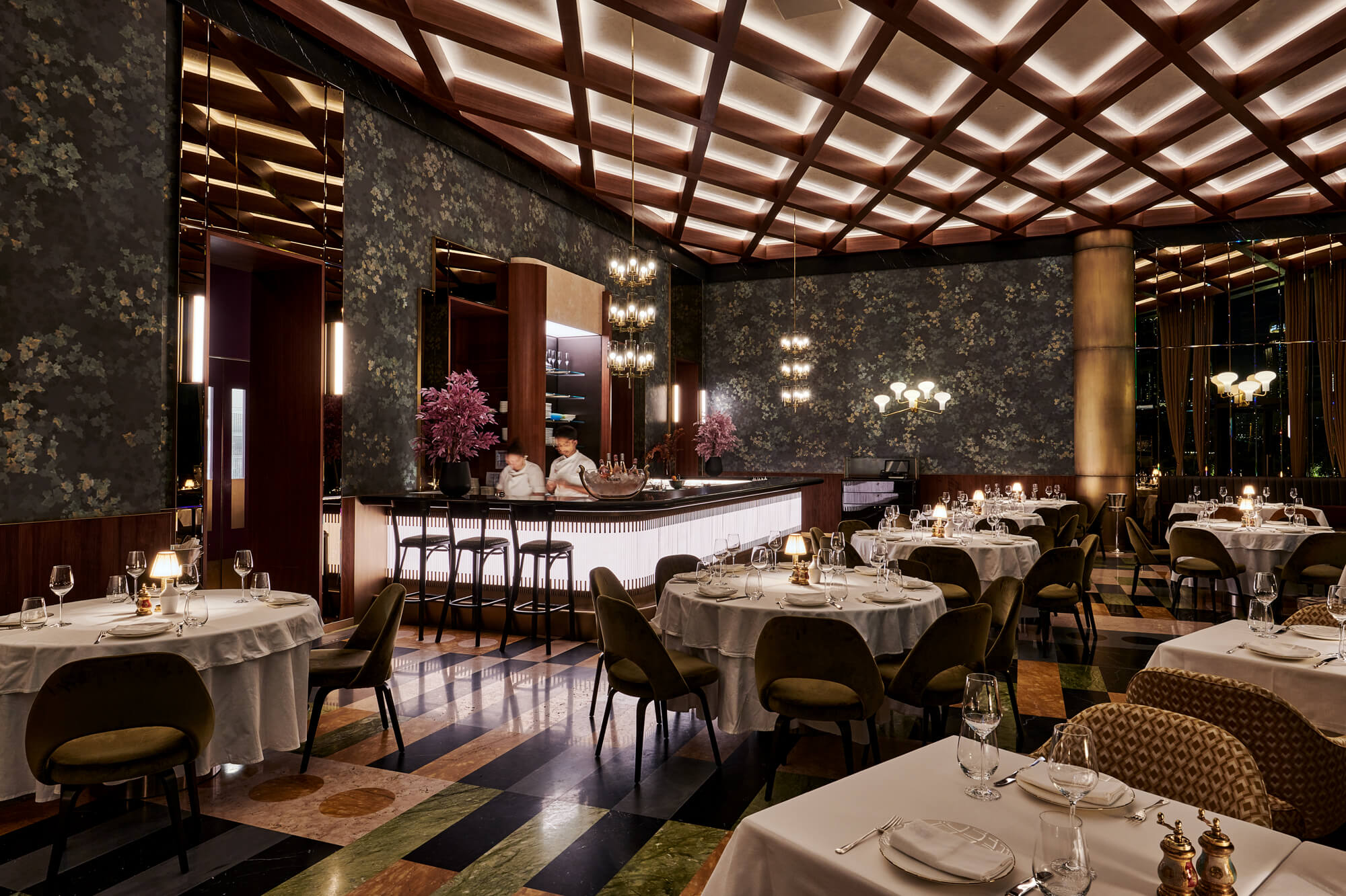 Brasserie main dining room at night 4