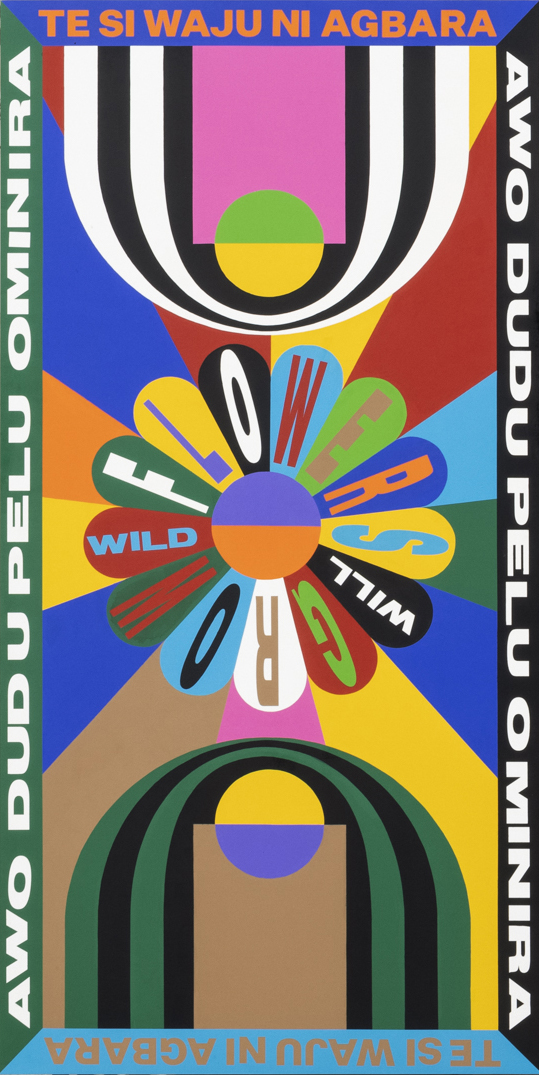 Lakwena Maciver – Aerial Basketball Painting; Move in Power, Black and Free, High Like Me, Wild Flowers will Grow (Yoruba 1), 2021