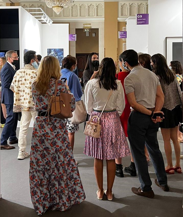 Members meet at Art Dubai for a private tour