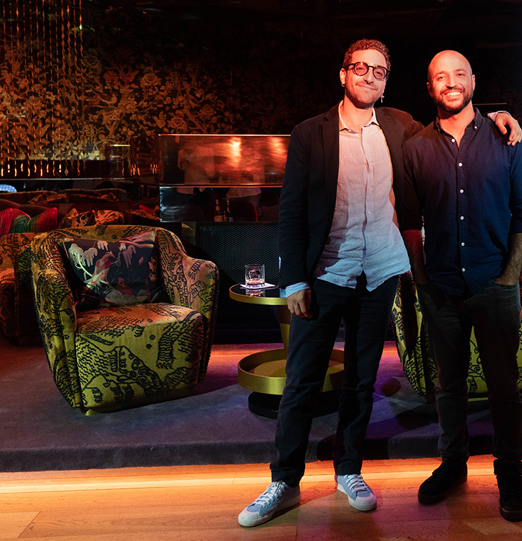 Members Event moderator with speaker