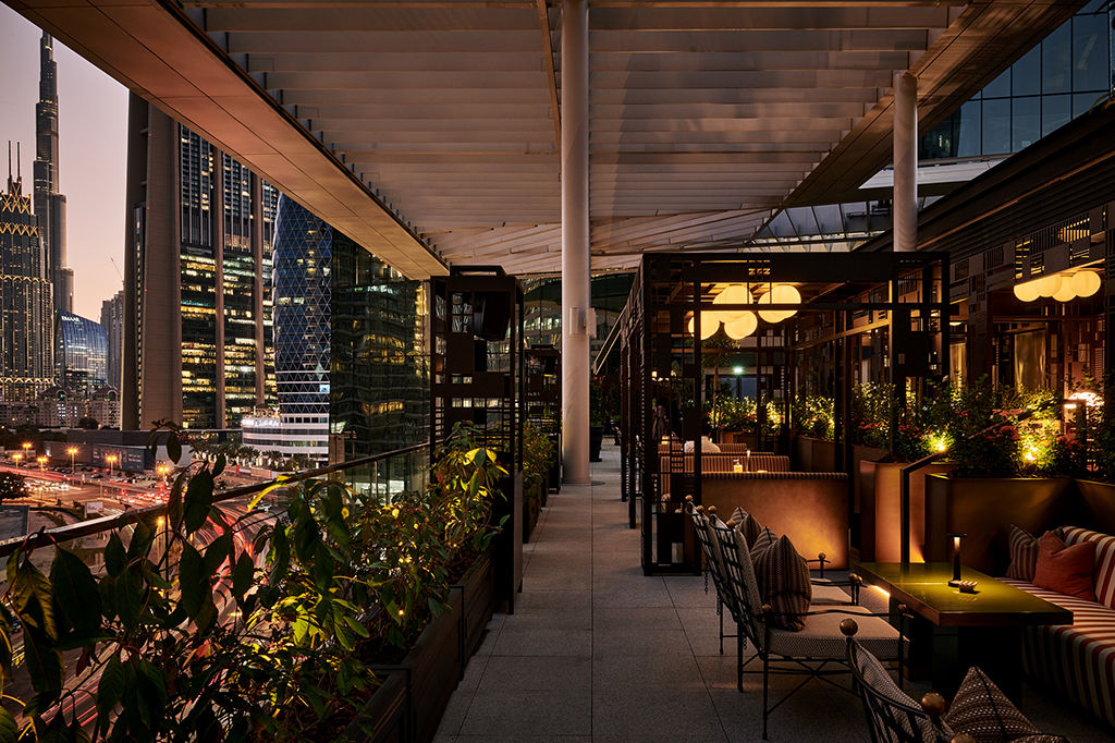 Rooftop view of Burj Khalifa