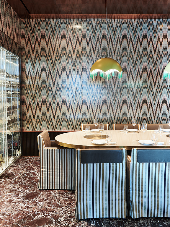 Semi private dining room of Rohen